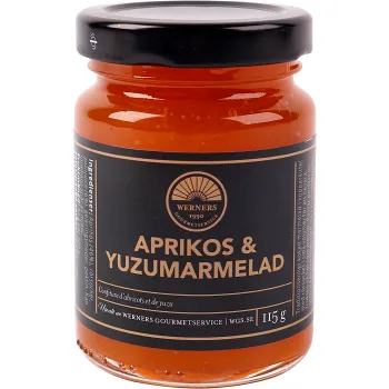 Aprikos &amp; Yuzumarmelad 115g Werners Gourmetservice.
