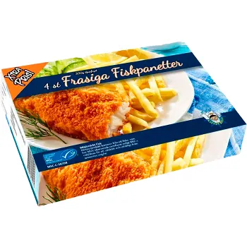 Fiskpanetter Frasiga Fryst 300g Royal Foods.