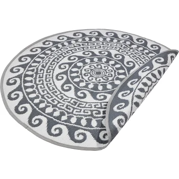 Utematta rund 150cm grå.