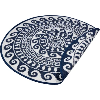 Utematta rund 150cm blå.