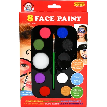 Ansiktsfärg Delux 8-p Sense.