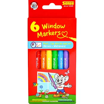 Fönsterpennor 6-p Sense.