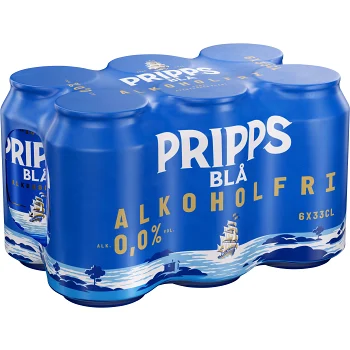 Öl A.fri 6x33cl Pripps Blå.