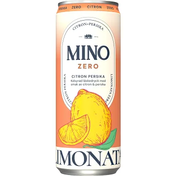 Läsk Persika Zero 33cl Mino.