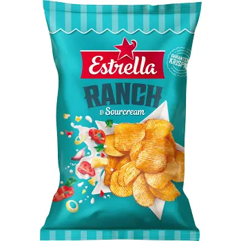 Chips Ranch &amp; Sourcream 275g Estrella.
