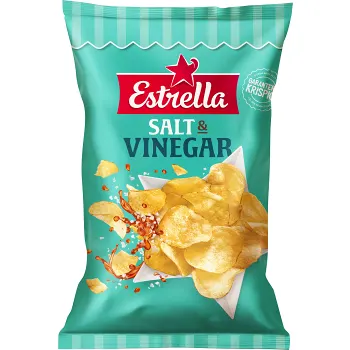 Chips Salt &amp; Vinegar 275g Estrella.