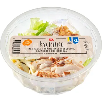 Kycklingsallad med Pasta Caesar 450g ICA.