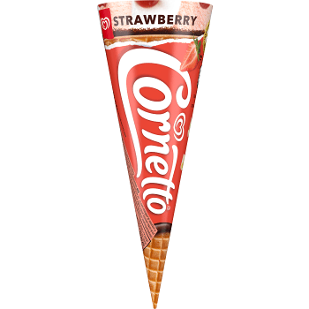 Glass Jordgubbsglass 1-p Cornetto.