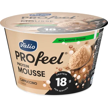 Proteinmousse Cappucino 1,3% Laktosfri 150g Valio.