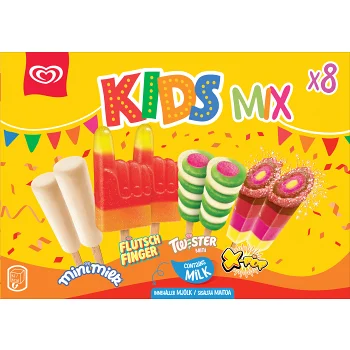 Glass Flerpack Kids mix 8-p GB Glace.
