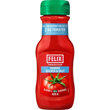 Ketchup Mindre Socker Salt 485g Felix.