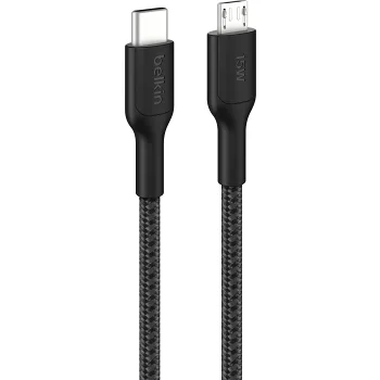 Laddkabel USB-C till Micro-USB Belkin.