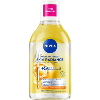 Micellärt vatten Micellar Water Skin Glow +5% serum 400ml Nivea.