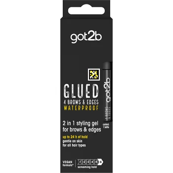Stylinggel Glued 4 Brows &amp; Edges 2+1 Vattenfast 16ml Got2B Schwarzkopf.