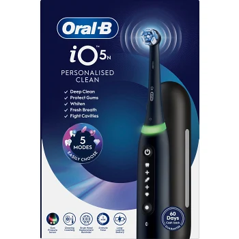 Eltandborste iO5 svart TC RH Oral-B.