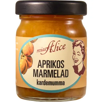 Aprikosmarmelad med kardemumma 68g Miss Alice.