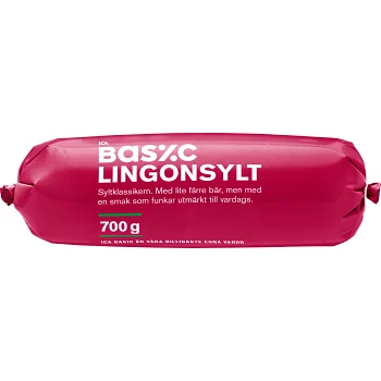 Lingonsylt refill 700g ICA Basic.