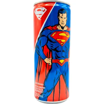 Läsk Superman Hallon &amp; Blåbär 250ml DC Comics.