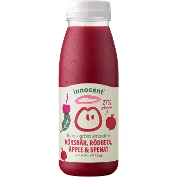 Smoothie Körsbär Rödbeta Äpple Spenat 250ml Innocent.