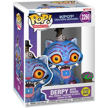Figur Derpy med Sussie KPop Demon Hunters Funko Pop.