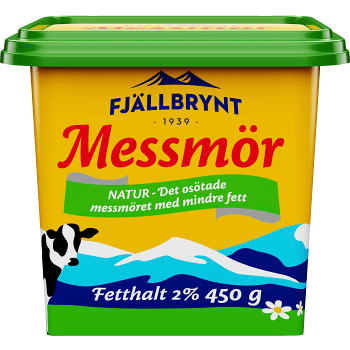 Messmör Natur 2% 450g Fjällbrynt.