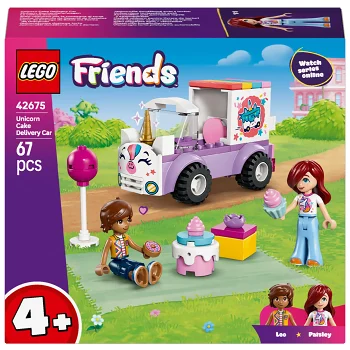 LEGO Friends Enhörningsbil för tårtleveranser 42675.