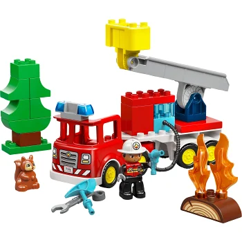 LEGO Duplo Brandbil med slang och brandman 10473.