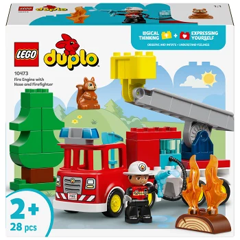 LEGO Duplo Brandbil med slang och brandman 10473.
