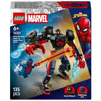 LEGO Marvel Miles Morales robot mot Spider-Man 2099 76337.
