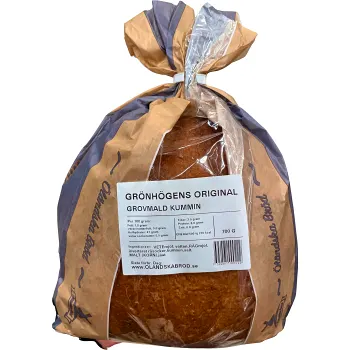 Brödlimpa Original Grovmald Kummin 700g Grönhögens.