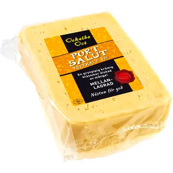 Port Salut 35% 6-8 Mån ca 650g Ockelbo Ost.