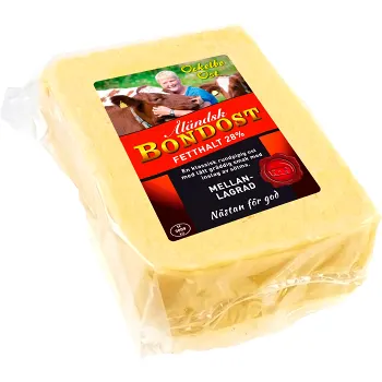 Bondost Åländsk 28% 6-8 Mån ca 650g Ockelbo Ost.
