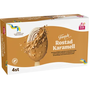Finaste Rostad karamell 4-p SIA Glass.
