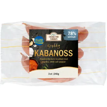 Kryddkorv Kabanoss 240g Charkuterifabriken.