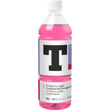 Glykol Röd 1L Färdigblandad Kemetyl.