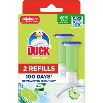 Toalettrengöring Fresh Discs Lime Refill 72ml Duck.