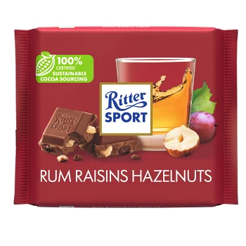 Chokladkaka Romrussin Hasselnöt 100g Ritter.