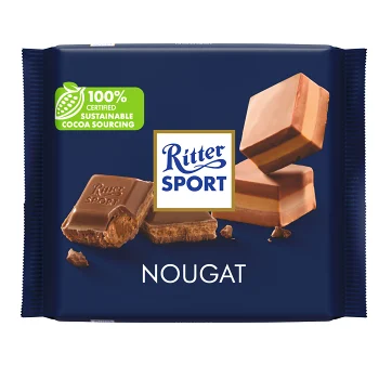 Chokladkaka Nougat Praline 100g Ritter sport.
