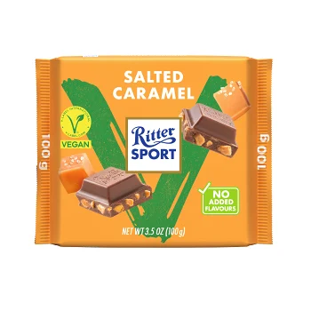 Chokladkaka Salted Caramel Vegan 100g Ritter.
