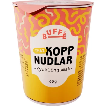 Nudlar i kopp Kyckling 65g Buffé.