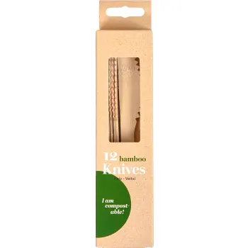 Bestick Knivar Bambu 12pack Falk.