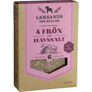 Tunnknäcke 4Frön &amp; Havssalt 165g Leksands Tre Kullor.