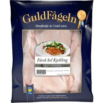 Kyckling Färsk Hel ca 1,2kg Guldfågeln.