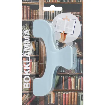 Bokklämma blå.