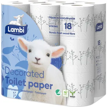 Toalettpapper Dekor 18-p Lambi.