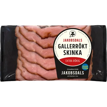 Skinka Gallerrökt Extra Rökig 100g Jakobsdals.