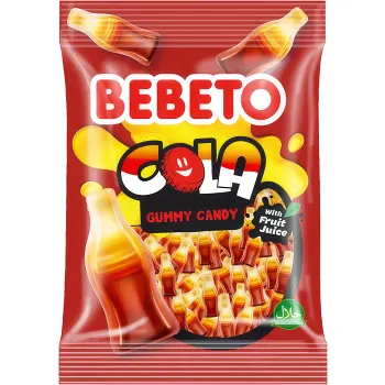 Vingummi Med Colasmak 80g Bebeto.
