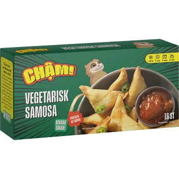 Vegetariska Samosa 240g Cham.