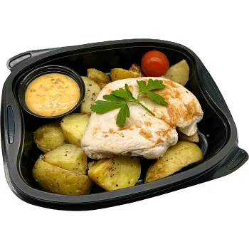 Kycklingfilé Med Rostad Potatis Och Chilibearnaise 370g Jätten Cater.