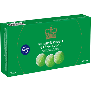 Gröna kulor 260g Fazer.